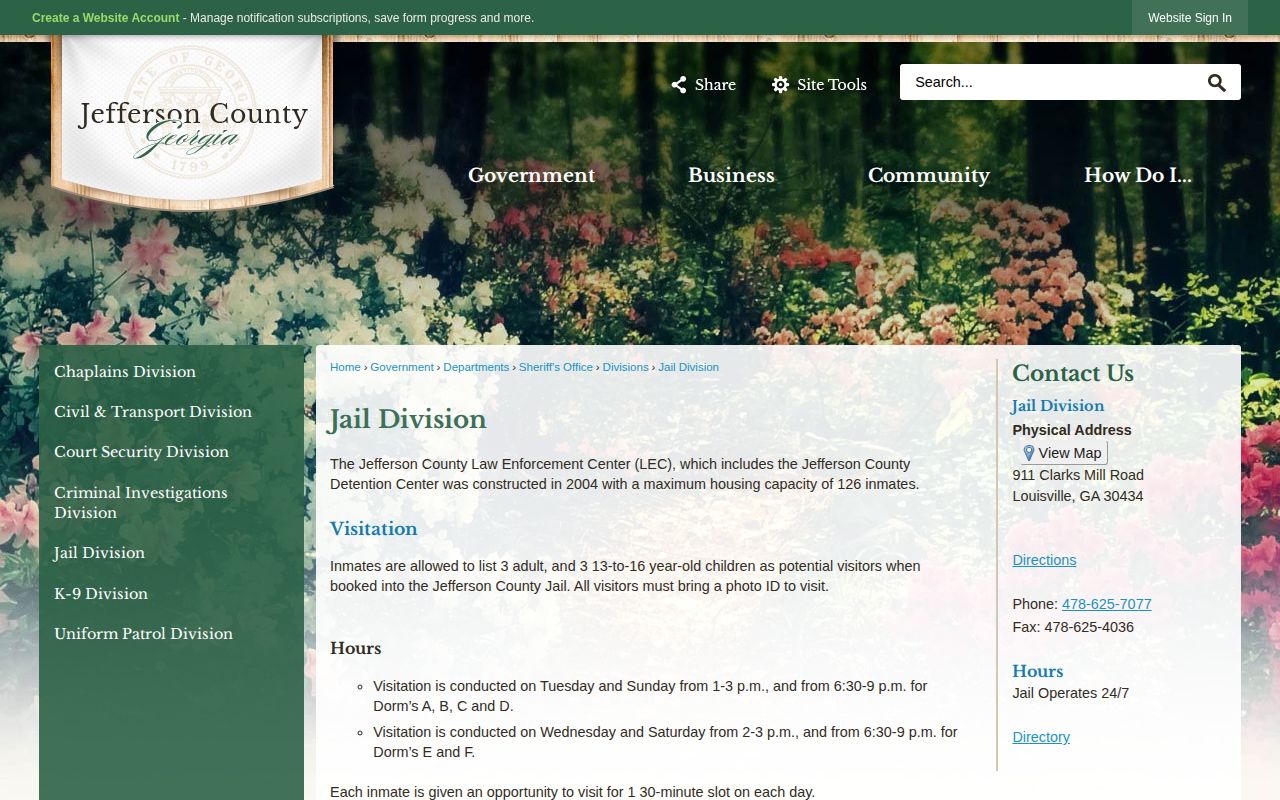 Jefferson County Detention Center jail and busted mugshot records source